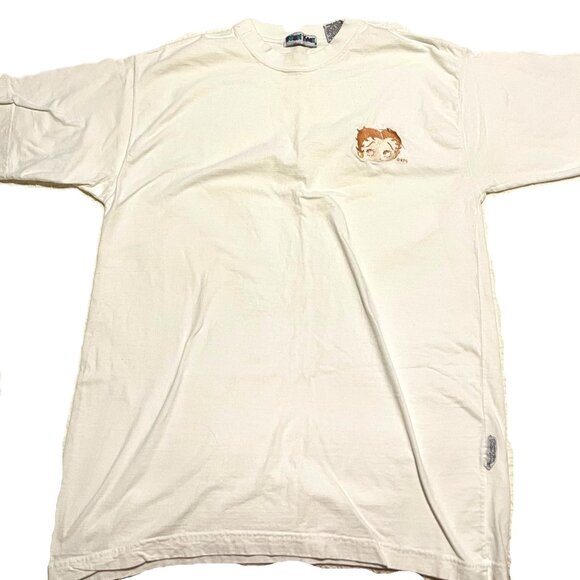 Betty Boop Embroidery T-Shirt Toon Time Large White 100% Cotton Vintage Cartoon - Picture 1 of 11